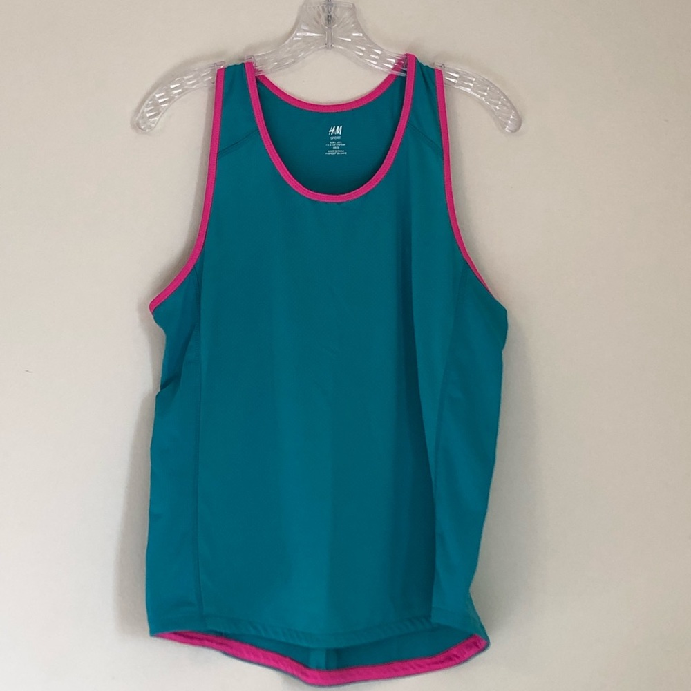 H&M Sport Teal/Pink Racerback Tank